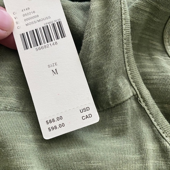 NWT olive tank MAXI from ANTHROPOLOGIE- cute deets - Picture 2 of 13